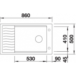 Zlewozmywak Blanco ELON XL 8 S tartufo 520 500